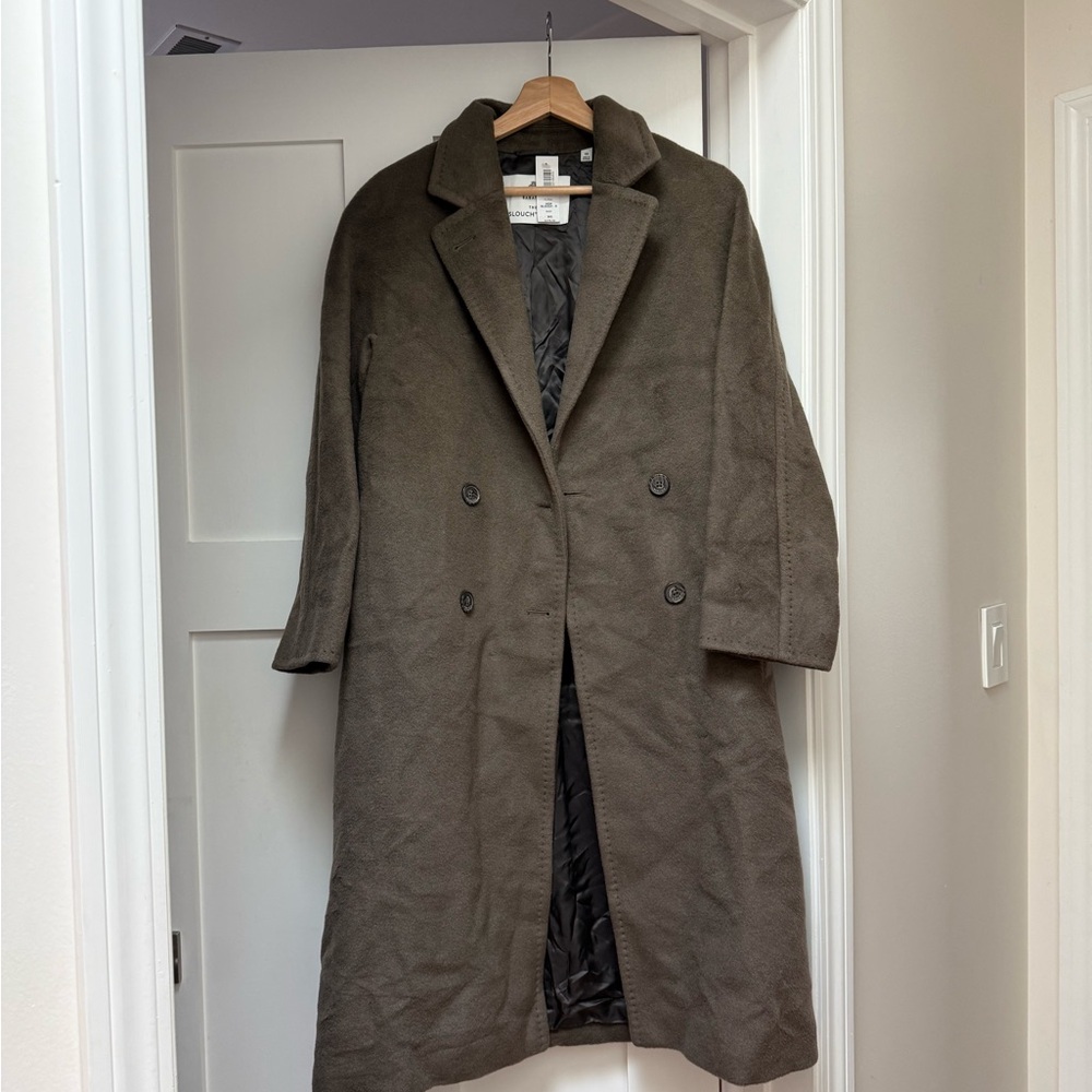 Aritzia Babaton Slouch Coat Camel and Wool size Xs NWT